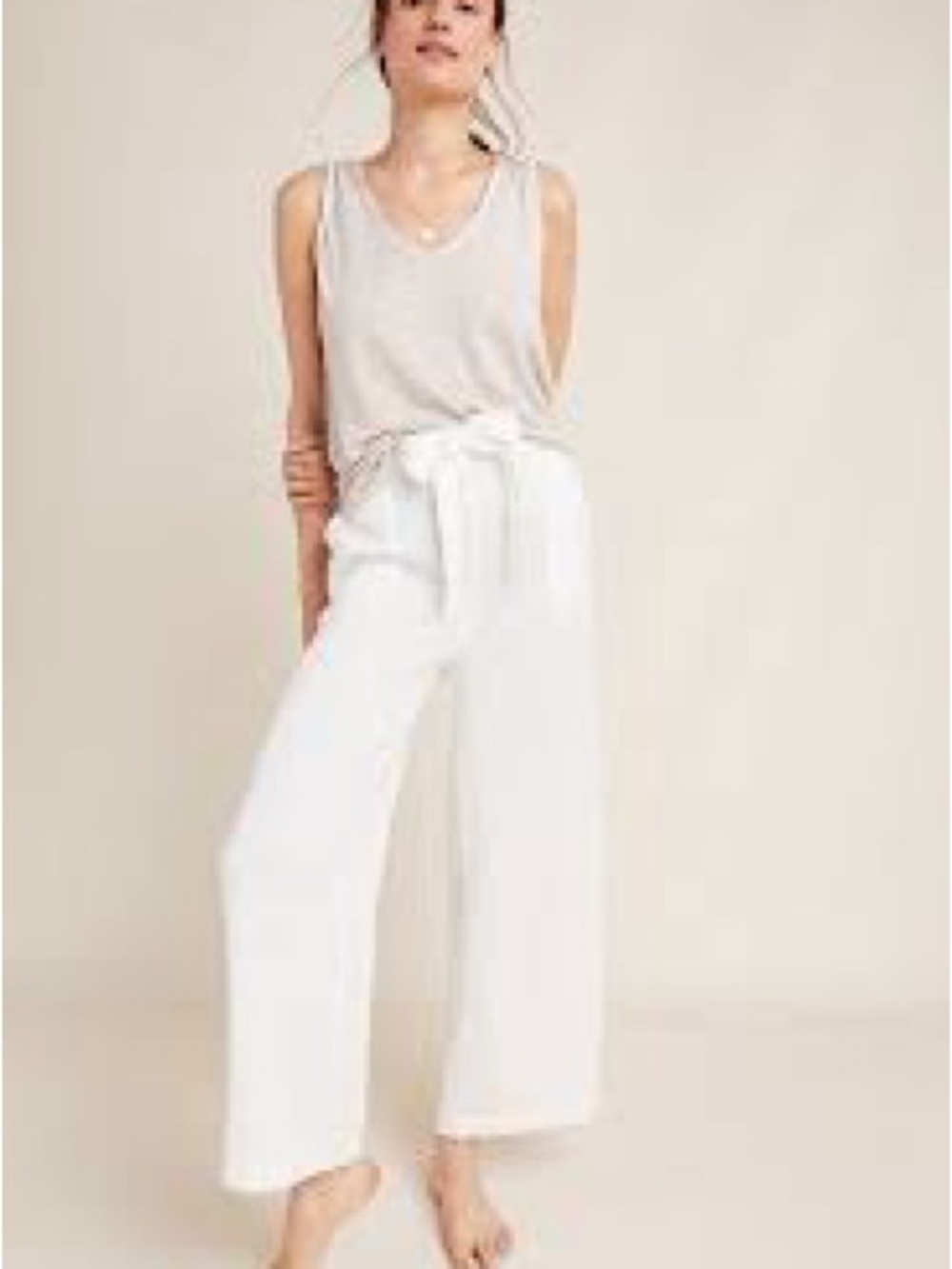 Anthropologie Saturday Sunday “Kimber” Gauze Paper bag Waisted Pants